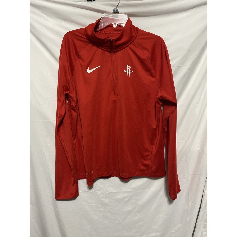 Houston Rockets Nike Womens Slim Fit Dri Fit 1/2 Zip Pullover Jacket XL - Picture 12 of 13